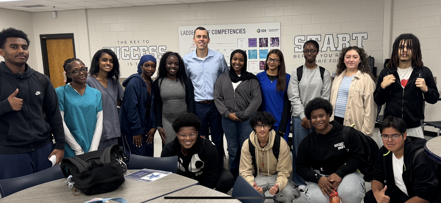 Andrew with educators